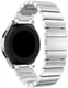 Universeel Smartwatch 22MM Bandje - Luxe Schakels - Roestvrij Staal - Zilver afbeelding 4
