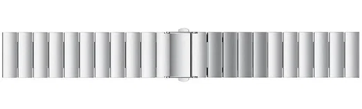 Universeel Smartwatch 22MM Bandje - Luxe Schakels - Roestvrij Staal - Zilver afbeelding 5