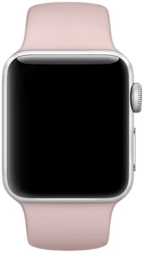 Apple Watch 41MM / 40MM / 38MM Bandje Siliconen met Drukknoop Roze afbeelding 2