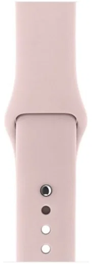 Apple Watch 41MM / 40MM / 38MM Bandje Siliconen met Drukknoop Roze afbeelding 5