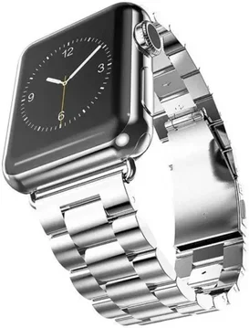 Apple Watch Bandje - 1-10/SE - 42/41/40/38MM - Schakels - Staal RVS - Zilver