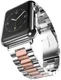 Apple Watch Bandje - 1-9/SE 41MM/40MM/38MM - Schakels - Staal RVS - Zilver Roze afbeelding 1