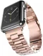 Apple Watch Bandje - 1-10/SE - 42/41/40/38MM - Schakels - Staal RVS - Roze afbeelding 1
