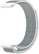Universeel Smartwatch 20MM Bandje Nylon met Klittenband Grijs/Wit afbeelding 5