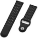 Universeel Smartwatch 22MM Bandje - Siliconen - met Ventilatiegaten - Zwart afbeelding 4