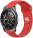Universeel Smartwatch 22MM Bandje Siliconen met Ventilatiegaten Rood afbeelding 1