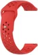 Universeel Smartwatch 22MM Bandje Siliconen met Ventilatiegaten Rood afbeelding 2