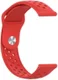 Universeel Smartwatch 22MM Bandje Siliconen met Ventilatiegaten Rood afbeelding 3