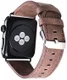 Apple Watch 45MM / 44MM / 42MM Bandje Echt Leer Gespsluiting Bruin afbeelding 3
