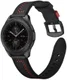 Universeel Smartwatch 22MM Bandje - Echt Leer - met Dubbele Stiksels - Zwart afbeelding 2