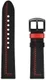 Universeel Smartwatch 22MM Bandje - Echt Leer - met Dubbele Stiksels - Zwart afbeelding 6