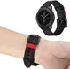 Universeel Smartwatch 22MM Bandje - Echt Leer - met Dubbele Stiksels - Zwart afbeelding 4