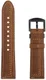 Universeel Smartwatch 22MM Bandje Echt Leer met Dubbele Stiksels Bruin afbeelding 7