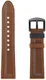 Universeel Smartwatch 22MM Bandje Echt Leer met Dubbele Stiksels Bruin afbeelding 6