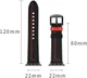 Apple Watch 1-10/SE/Ultra Bandje - 49MM/46MM/45MM/44MM/42MM - Echt Leer - Zwart afbeelding 10