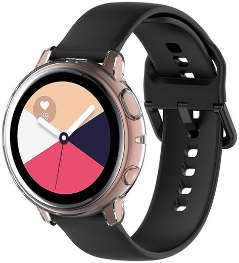 Samsung Galaxy Watch Active 2 40MM Hoesje - Flexibel TPU Bumper - Clear afbeelding 2