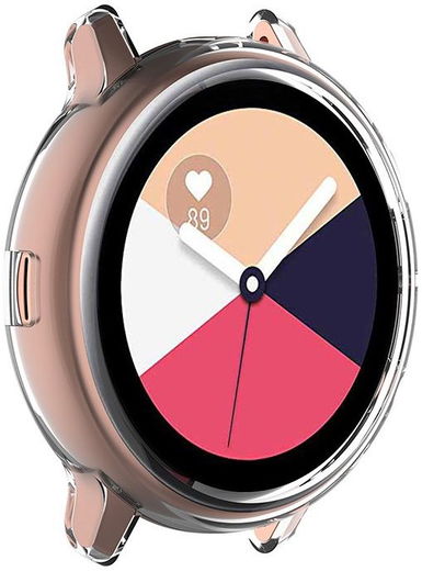 Samsung Galaxy Watch Active 2 40MM Hoesje - Flexibel TPU Bumper - Clear afbeelding 3