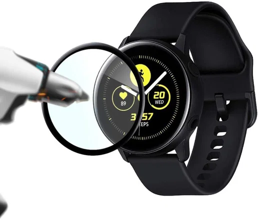 Samsung Galaxy Watch Active 2 44MM Screenprotector 3D - Volledig Dekkend afbeelding 4