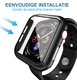 Apple Watch 42MM Hoesje - Hard Plastic Bumper met Tempered Glass - Zwart afbeelding 5