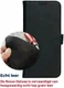 Rosso Deluxe OnePlus 8 Pro Hoesje Echt Leer Book Case Zwart afbeelding 5