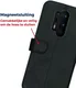 Rosso Deluxe OnePlus 8 Pro Hoesje Echt Leer Book Case Zwart afbeelding 8