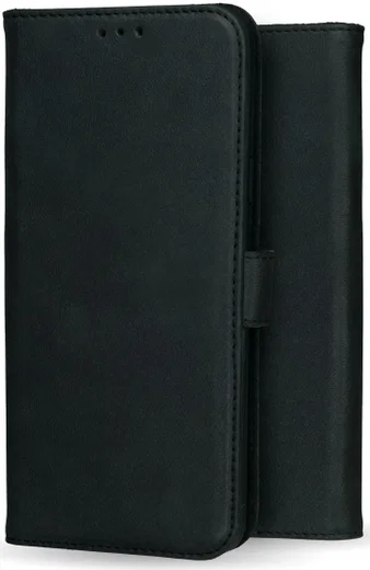Rosso Deluxe OnePlus 8 Pro Hoesje Echt Leer Book Case Zwart afbeelding 10