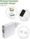 4smarts Powerbank 5.200 mAh met Draadloze Oplader en Reislader Set Wit afbeelding 4