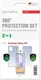 4smarts 360° Limited Protection Set Samsung Galaxy A31 Transparant afbeelding 2