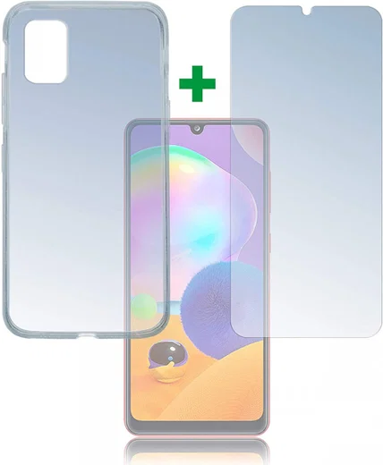 4smarts 360° Limited Protection Set Samsung Galaxy A31 Transparant afbeelding 1