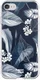 HappyCase Apple iPhone 8 Flexibel TPU Hoesje Blue Leaves Print afbeelding 4