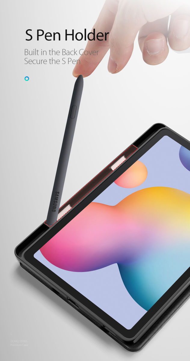 Dux Ducis Osom Series Galaxy Tab S6 Lite Hoesje Tri-fold Blauw afbeelding 11