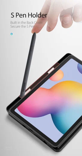 Dux Ducis Osom Series Galaxy Tab S6 Lite Hoesje Tri-fold Blauw afbeelding 11
