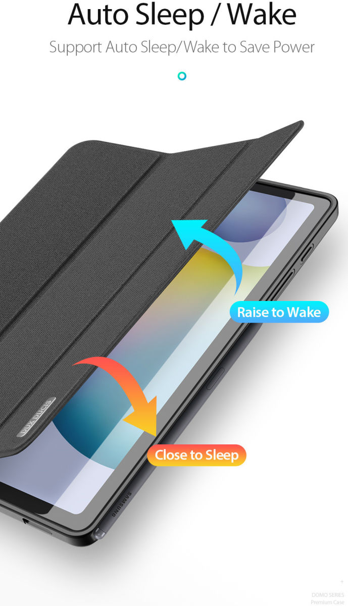 Dux Ducis Osom Series Galaxy Tab S6 Lite Hoesje Tri-fold Blauw afbeelding 4
