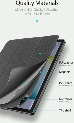 Dux Ducis Osom Series Galaxy Tab S6 Lite Hoesje Tri-fold Blauw afbeelding 8