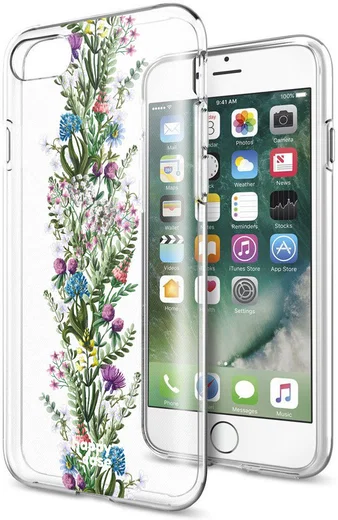 HappyCase Apple iPhone 8 Flexibel TPU Hoesje Floral Print afbeelding 5