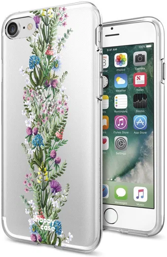 HappyCase Apple iPhone 8 Flexibel TPU Hoesje Floral Print afbeelding 4