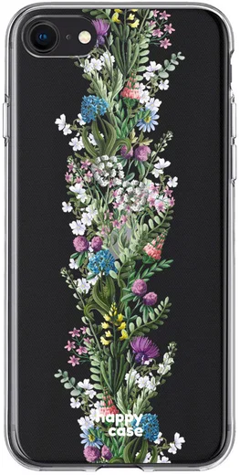 HappyCase Apple iPhone 8 Flexibel TPU Hoesje Floral Print afbeelding 1