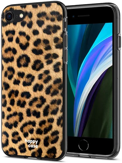 HappyCase Apple iPhone 8 Flexibel TPU Hoesje Wilde Panter Print afbeelding 2
