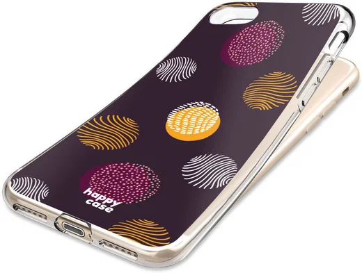 HappyCase Apple iPhone 8 Flexibel TPU Hoesje Cirkels Print afbeelding 7