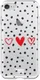 HappyCase Apple iPhone 8 Flexibel TPU Hoesje Stip Hartjes Print afbeelding 4