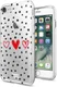 HappyCase Apple iPhone 8 Flexibel TPU Hoesje Stip Hartjes Print afbeelding 5