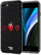 HappyCase Apple iPhone 8 Flexibel TPU Hoesje Stip Hartjes Print afbeelding 2