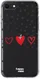 HappyCase Apple iPhone 8 Flexibel TPU Hoesje Stip Hartjes Print afbeelding 1