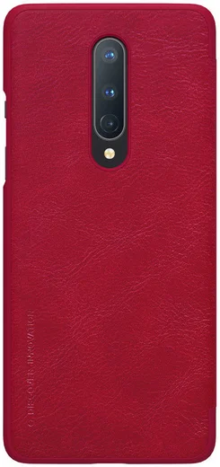 Nillkin Qin Book OnePlus 8 Hoesje Rood afbeelding 2