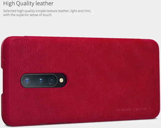 Nillkin Qin Book OnePlus 8 Hoesje Rood afbeelding 5