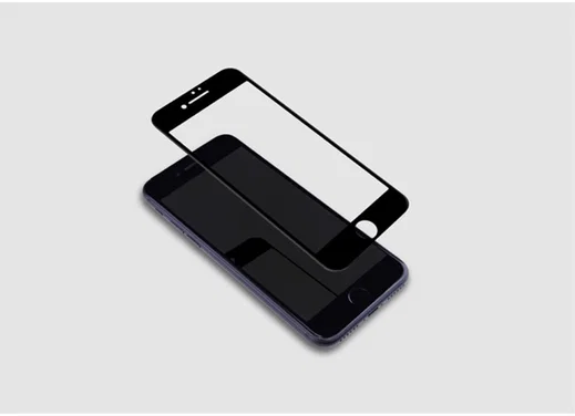 Nillkin 3D iPhone 7 / 8 / SE 2020/2022 Glass Screen Protector Zwart afbeelding 8