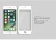 Nillkin 3D iPhone 7 / 8 / SE 2020/2022 Glass Screen Protector Wit afbeelding 3
