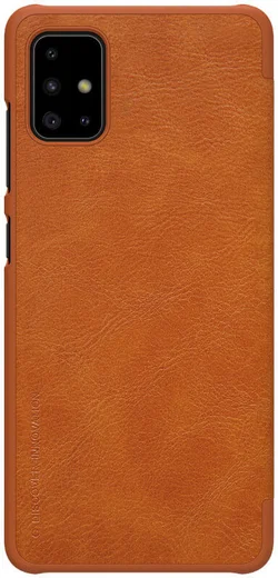 Nillkin Qin Book Samsung Galaxy A71 Hoesje Bruin afbeelding 1