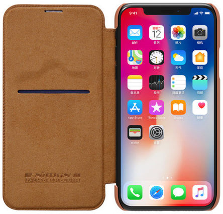 Nillkin Qin Book Apple iPhone 11 Pro Max Hoesje Bruin afbeelding 1
