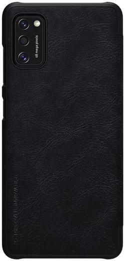 Nillkin Samsung Galaxy A41 Qin Leather Case Zwart afbeelding 1